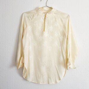 Vintage Cream Silk Blouse / Tunic